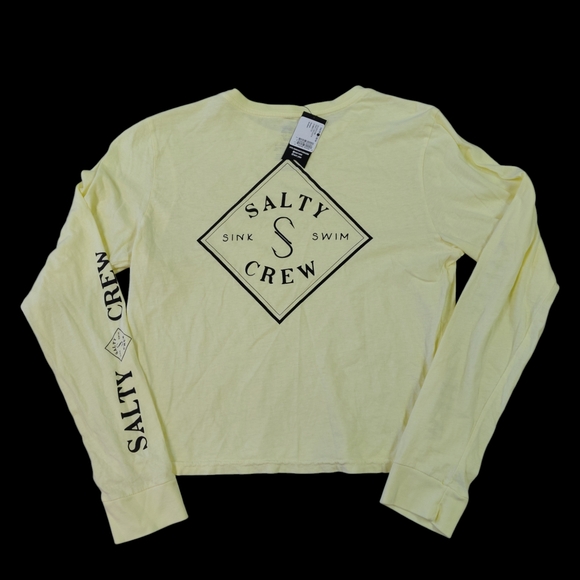 Salty Crew Pale Yellow Long Sleeve Tee - Picture 2 of 2